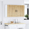 vidaXL - Keukenwandkasten - 2 - st - Porto - bewerkt - hout - artisanaal - eikenkleur