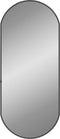vidaXL - Wandspiegel - 70x30 - cm - ovaal - zwart