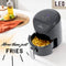 Just Perfecto Airfryer XL 3.5L - 1200W - Met Touchscreen & LED Display - Heteluchtfriteuse Met Grilplaat - Air Fryer Zonder Olie - Braden, Grillen, Bakken, Roosteren én Frituren - 7 Programma's - Vaatwasserbestendig