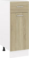 vidaXL - Onderkast - met - lade - Lyon - 30x46x81,5 - cm - bewerkt - hout - sonoma - eiken