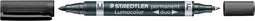 Permanente markeerstift Staedtler Lumocolor 348-9 Zwart (10 Stuks)