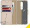 Accezz Hoesje Geschikt voor Nokia 4.2 Hoesje Met Pasjeshouder - Accezz Wallet Softcase Bookcase - goud