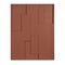 Muurdecoratie - FSC 100% - l70xb90xh2,5cm - Rood