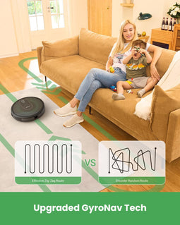 Vactidy Nimble T8 - Robotstofzuiger - GyroNav Tech 4 reinigingsmodi - 2,89 inch hoog