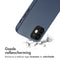 Accezz MagSafe Leather Backcover - Soft case - Krasbestendig - Donkerblauw (iPhone 12 Pro)