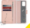 Accezz Samsung Galaxy A51 - Wallet Softcase Bookcase - 3 pashouders - Roze