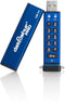 iStorage datAshur Pro - Beveiligde USB Stick - AES 256-bit encryptie - 16GB - Blauw