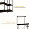 Goliving Keukenkast – Keukenrek Staand – Magnetronkast – Organizer – Metaal – Hout – 90 x 40 x 132