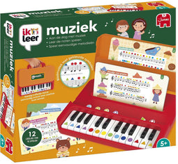 Jumbo Ik Leer - Muziek - Educatief spel voor kinderen vanaf 5 jaar - Inclusief 12 bladmuziekboekjes en draagbare piano