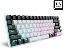 Sharkoon SKILLER SGK50 S3 - Mechanisch Toetsenbord - Gateron Yellow - Wit