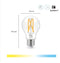 WiZ Filament A60 E27 - Slimme lamp - Instelbaar wit licht (1x)