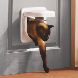 PetSafe Petporte Smart Flap - Microchip Kattenluik - Timerfunctie - Wit - 15,9 x 24,1 x 23,8 cm