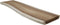 HSM Collection - Boomstamblad voor eetbank - 120x40 cm - munggur