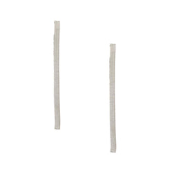 Orelia - Oorbellen slang schakel - 7,5 cm - zilverkleurig