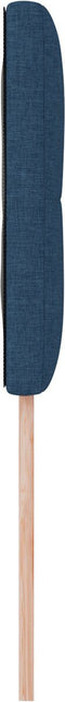 vidaXL - Hoofdbord - met - Knopen - Blauw - 100 - cm - Stof