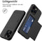 iMoshion Hoesje Geschikt voor iPhone 14 Pro Hoesje - Ruimte voor 2 pasjes - iMoshion Backcover met pasjeshouder - Zwart