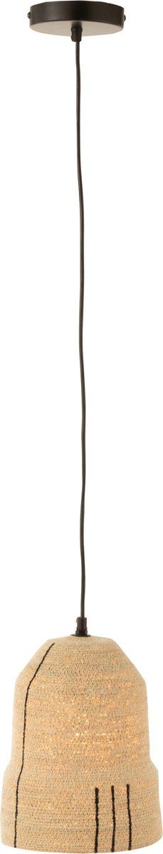 J-Line hanglamp Lijnen - zeegras - naturel/zwart