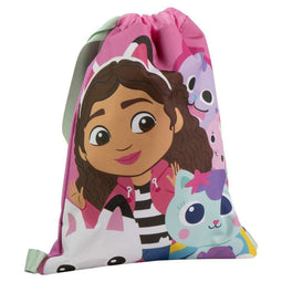 Rugtas met Koordjes Gabby's Dollhouse Roze 27 x 33 x 1 cm
