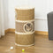 PawHut D30-326 - Kattenkrabpaal - 3 niveaus sisal en zeewier - Kaki en bruin