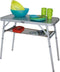 Eurotrail St. Remy - Campingtafel - Verstelbaar en opvouwbaar - 80 x 40 cm (2 stuks)