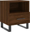 vidaXL - Nachtkastje - 40x35x47,5 - cm - bewerkt - hout - bruin - eikenkleur