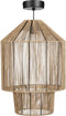 Mica Decorations Elsa Hanglamp - H49 x Ø35 cm - Jute - Lichtbruin