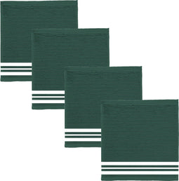 DDDDD - Vaatdoek - 100% katoen - 30x30 cm - Groen - Set van 4 stuks (4 stuks)