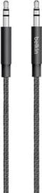 Belkin AV10164BT04-BLK - 3.5mm Kabel - Premium Gevlochten 120cm - Zwart