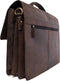 Leren Aktetas - Vintage Buffelleer - Heren & Dames - Laptoptas tot 15 inch - Donkerbruin