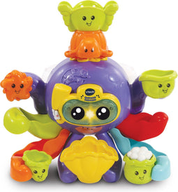 VTech Spetterpret Badoctopus - Badspeeltjes - Badspeelgoed Baby - Rustgevende Melodietjes & Liedjes - Cadeau - Speelgoed 1 tot 5 Jaar