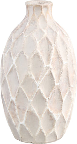 PTMD Philly Cream ceramic pot dented high M