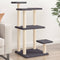 vidaXL - Krabpalen - met - platforms - 98,5 - cm - donkergrijs