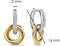 TI SENTO Oorbellen 7857ZY - 925 zilver - Verguld met zirkonia - Zilver