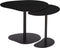 Mica Decorations Bijzettafel - Set van 2 - L55 x B41 x H40 cm - Metaal - Zwart (2 stuks)