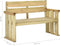 vidaXL - Tuinbank - 121 - cm - geïmpregneerd - grenenhout
