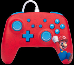 PowerA NSGP0001-01 - Geavanceerde Bedrade Controller - 3,5 mm audio-aansluiting - Blauw Rood