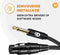 Drivv. Premium XLR Kabel - XLR female naar 6.35 mm Jack Male - 24K vergulde connectoren - Zwart