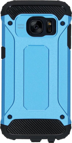 iMoshion Hoesje Geschikt voor Samsung Galaxy S7 Hoesje - iMoshion Rugged Xtreme Backcover - Lichtblauw