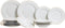 Studio Tavola 18-delige Serviesset - Dinerborden Ø 27,5 cm - Wit met gouden rand (18 stuks)