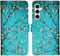iMoshion Hoesje Geschikt voor Samsung Galaxy S23 FE Hoesje Met Pasjeshouder - iMoshion Design Softcase Bookcase - Blauw / Blossom