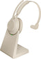 Jabra Evolve2 65 MS Mono - Bluetooth Headset - Draadloos - Beige