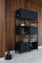 BePureHome Legacy Vakkenkast - Hout/Metaal - Zwart - 220x123x45