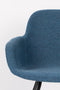 Zuiver Albert Kuip Soft Eetkamerstoelen armleuning Blauw - Set van 2