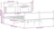 vidaXL - Bedframe - zonder - matras - hout - sonoma - eikenkleurig - 140x190 - cm