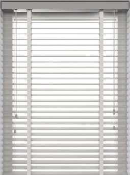 Decosol - Horizontale jaloezie 50mm - Hout - Wit 100 x 130cm