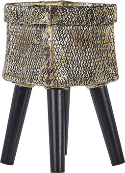 LIMANI - Plantenbak - Goud - 22 cm - Magnesiumoxide