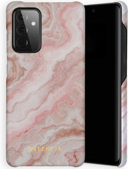 Selencia Maya Fashion Backcover Samsung Galaxy A72 hoesje - Marble Rose