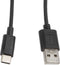 Lanberg CA-USBO-10CC-0010-BK - USB 2.0 A naar USB C Kabel - 480 Mb/s - Zwart