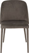 J-Line stoel Charlotte voor binnen - textiel/metaal - grijs - 2 stuks