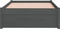 vidaXL - Bedframe - massief - hout - grijs - 75x190 - cm